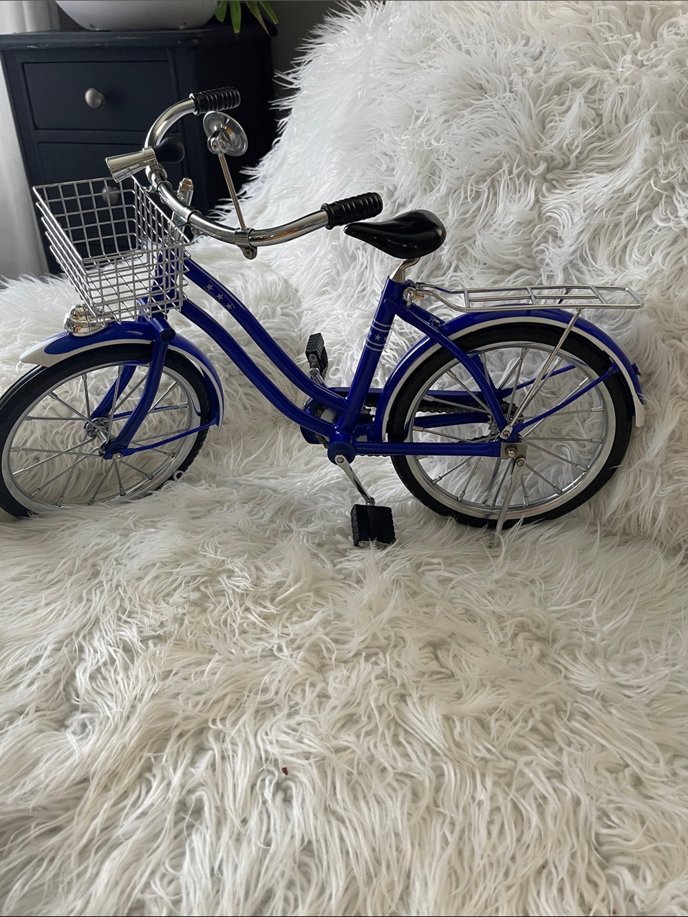 Retired  American Girl Molly McIntire blue bicycle